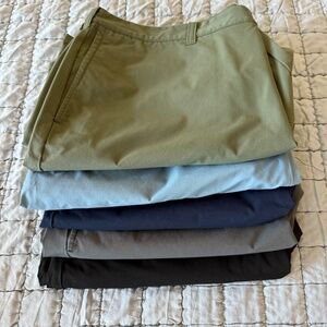 Lot of J.CREW 7" Tech Shorts - 5 Pair Total